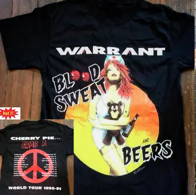 Tour Cherry Concert Pie Warrant 1990 Shirt Vintage 1990s And Xl Tag Cotton Unise • $12.99