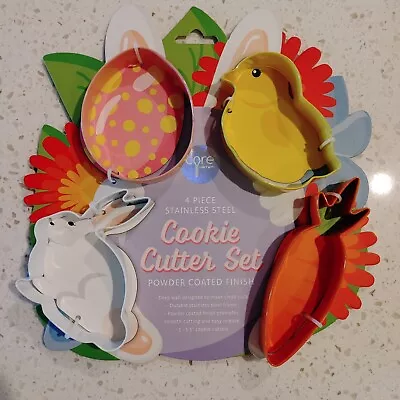 $17.95 • Buy Set Of 4 Core Cookie Cutters Spring Easter Egg Carrot Baby Chick Bunny Rabbit 