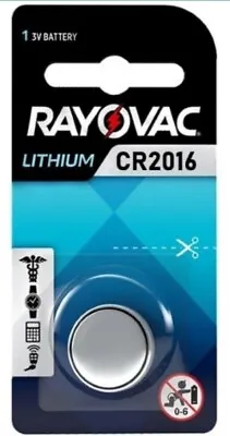 Rayovac CR2016 Lithium Watch Battery • £2.04