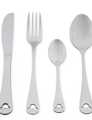 NEW Disney Parks 24 Piece Flatware Set Icon Mickey Mouse Silverware • $50