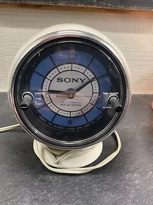 Vintage Sony TR-C290 Clock Radio Space Age Mod Ball-1970s/works • $109.95