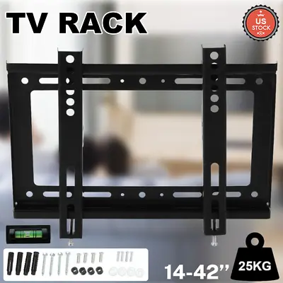 Slim Lcd Led Plasma Flat Tv Wall Mount Bracket 14 16 20 24 27 28 32 37 40 42 In • $9.89