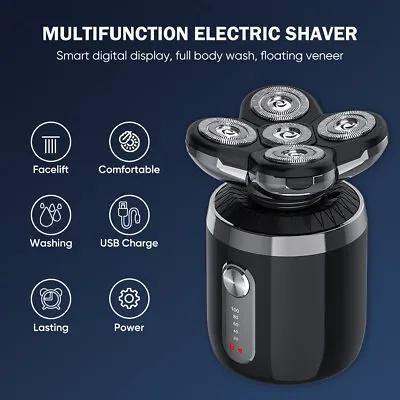 Electric Hair Remover Shavers Bald Head Razor Smooth Skull Cord Wet Dry Cordless • $12.69