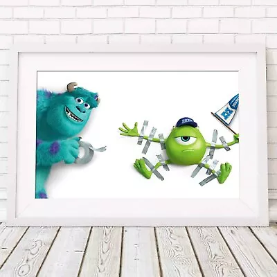 MONSTERS UNIVERSITY - Disney Poster Picture Print Sizes A5 To A0 *FREE DELIVERY* • $12.81