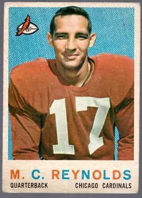 1959 Topps M.C. Reynolds #135 Chicago Cardinals • $50