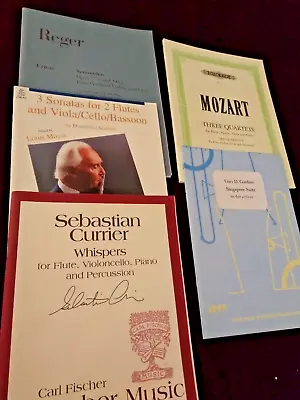 Mozart Scarlatti Reger: Ensembles Including Flute (Sheet Music) • $9.95