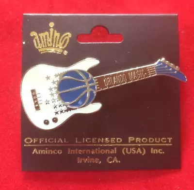 NEW Orlando Magic Collectable White Guitar Lapel Pin - NBA - Shaq - Hardaway • $6.99