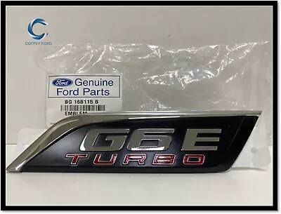 Genuine Ford FG / FG MKII LH  G6E Turbo  Guard Badge Left Hand. Chrome / Black • $72