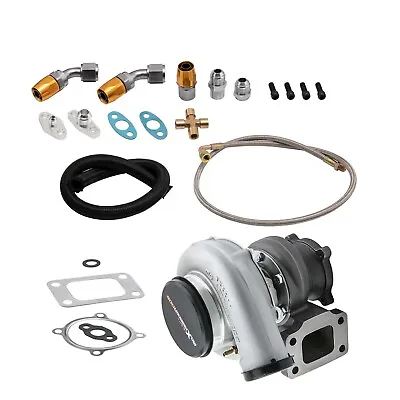 GT35 GT3582 GT3540 T3 AR.70 AR.63 FLOAT BEARING TURBO CHARGER W/Oil Line Kits • $165.88