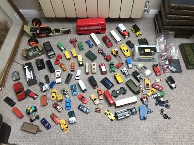 £29.99 • Buy Vintage Corgi Dinky Matchbox Diecast Cars Trucks Bus Lot Aal Sorts Job Lot4