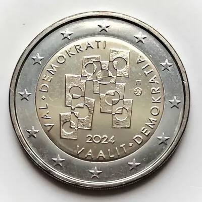 Finland 2 Euro 2024 Elections And Democracy UNC (#9620) • $8.33