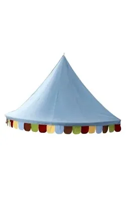 IKEA MYSIG Blue Circus Castle Tent Wall Canopy Room Bed Crib Decor NEW • £22.99