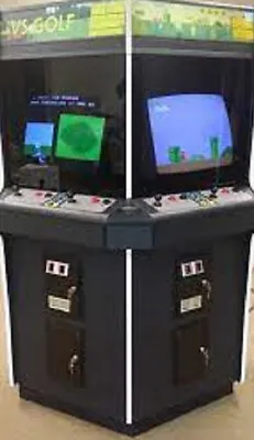 SUPER MARIO BROS/VS GOLF - NINTENDO VS ARCADE MACHINE By NINTENDO 1987 • $6259