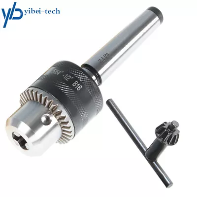 New 5/64'' To 1/2'' Drill Chuck With MT2 Arbor And Key For Mini Metal Lathe • $23.10