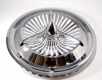 $249.99 • Buy New Set Of 4 14  Polara 3 Bar Chrome Bullet Spinner Jet Hubcaps Wheel Covers