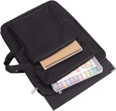 Art Portfolio Case A3 Artist Drawing Board Bag Waterproof Art Carrying Bag Porta • £26.31