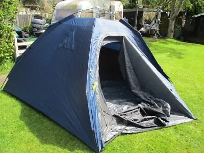 Halfords Premium 4 Person Quick-Up Dome Tent With Porch(B) - Perfect - *Free P&P • £69.95