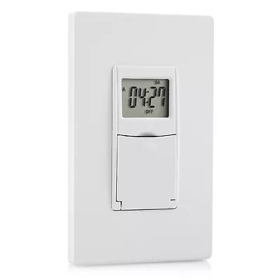 DEWENWILS 7 Day Programmable In-Wall Timer Switch Digital  ON/Off Settings • $12.99