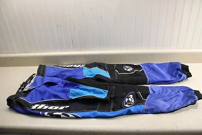 Thor Motocross Vintage Pants Size 38 Blue & Black MX ATV 1633 T1 • $40.11