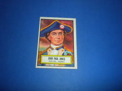 LOOK 'N SEE Trading Card #42 - T.C.G./TOPPS 1952 U.S.A. JOHN PAUL JONES • $10.50