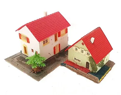 2x Pola Germany HO 1:87 SMALL FAMILY HOUSE Set Building Ready Built Model Kit • $9.99