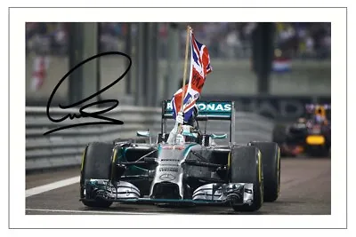 LEWIS HAMILTON Signed Autograph PHOTO Fan Gift Print FORMULA ONE F1 Mercedes • £3.79