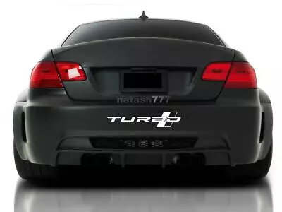 TURBO Bumper Vinyl Decal Sticker Performance Motorsport Racing Car Truck Emblem  • $28.95