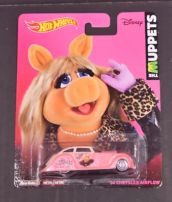 34 Chrysler Airflo Miss Piggy The Muppets Hot Wheels Pop Culture Real Riders • $24