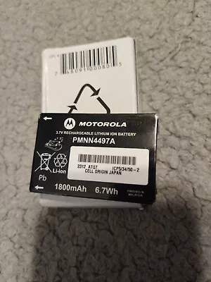 Motorola PMNN4497AR 1800mAh 3.7V Rechargeable Li-Ion Battery • $33.99