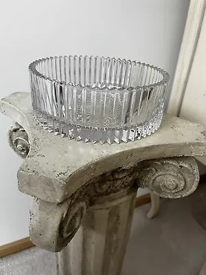 Mikasa Diamond Fire Hostess Bowl Round Crystal Serving Bowl 8.5 In X 3 In • $30