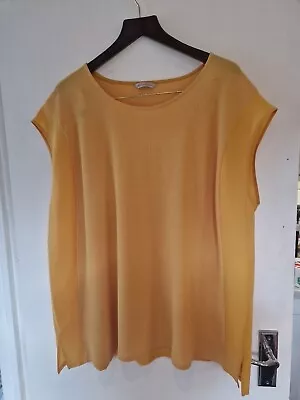 Beautiful Ladies Mustard Top From Marks And Spencer Size 22 • £6.50