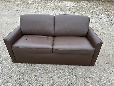 Flexsteel 68  Sofa Bed Couch Brown Pull-out Mattress RV Boat Motorhome • $900