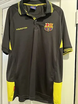 FC Barcelona Soccer Jersey Black/Yellow Men’s XL Official Merchandise Xavi 6 • $35