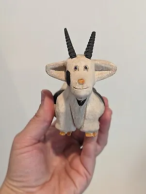 Artesanía Rinconada Retired Billy Goat Horns Figurine Hand Made Uruguay  • $30