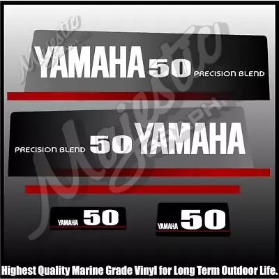 YAMAHA - 50 Hp - PRECISION BLEND - OUTBOARD DECALS • $74