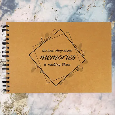 A3/A4/A5 Style Best Memories Scrapbook Photo Album Memory Keepsake • £11.99