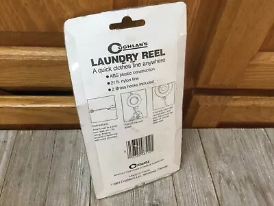 1984 Vintage Coghlan's Laundry Reel Portable Clothes Line  21 Ft - No 8512 • $10