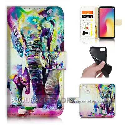 $12.99 • Buy ( For Oppo A73 ) Flip Wallet Case Cover AJ21522 Elephant