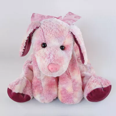 Mary Meyer Flip Flops Pink Puppy Dog Plush Bow Vintage 2001 Stuffed Floppy 14 In • $29.88