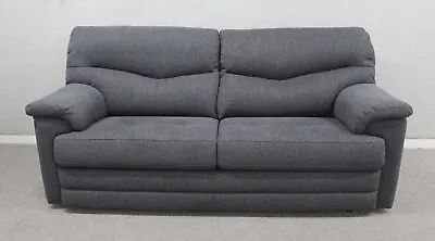 G Plan Stratford Piero Slate Fabric Static 3 Seater Sofa RRP £1499 (2 Available) • £950