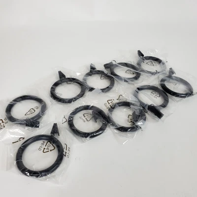 $52.95 • Buy Pottery Barn Standard Curtain Clip Rings S/10 Large Antique Bronze Finish