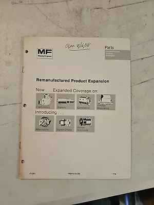 Vintage 1978 Massey Ferguson Remanufactured Product Expansion Dealer Catalog  • $13.45