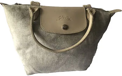 Longchamp Paris Modele Depose Canvas Handbag • $69.99