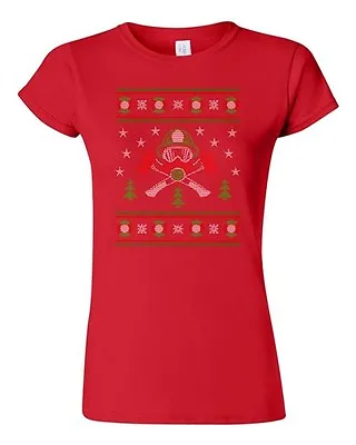 $20.95 • Buy Junior Firefighter Hero Ugly Christmas Sweater Fire Firemen Funny DT T-Shirt Tee