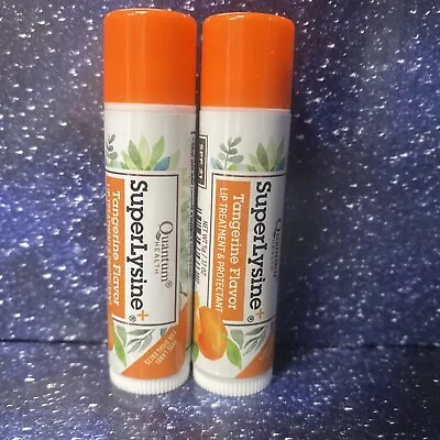 2X -Quantum Health Super Lysine Coldstick Tangerine Flavored Soothes Moisturizes • $14.88