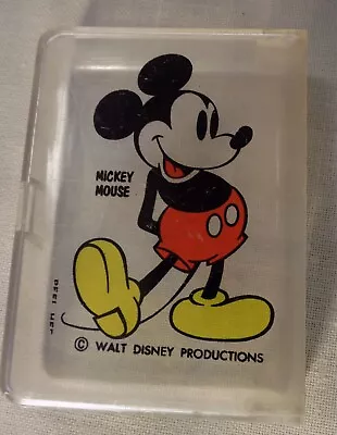Walt Disney Mickey Mouse Vintage Sticker On Clear Container • $6