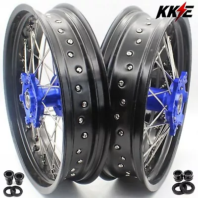 KKE 17 Inch Supermoto Wheels Set For Yamaha WR250X 2008-2011 Motard Rims Kit • $659