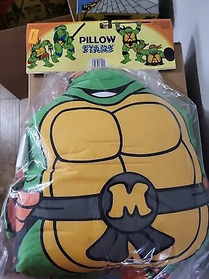 RARE 1990 VTG TEENAGE MUTANT NINJA TURTLES Michaelangelo 22  PILLOW STARS PLUSH • $269.99