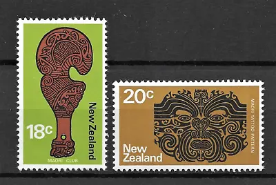 New Zealand 1970 Maori Tattoos MNH Set S.G. 1019 - 1020 • £0.99