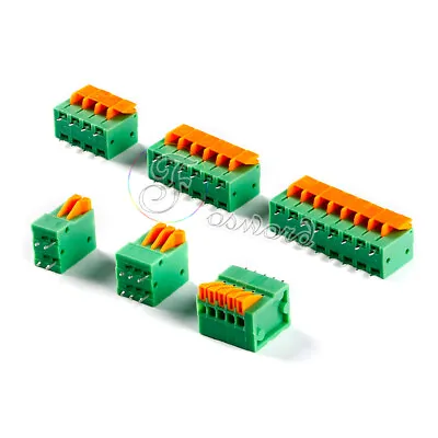 $1.79 • Buy PCB Terminal Block Connector Spring PCB Mount 2.54/5.08mm Pitch 2 3 4 5 6 7 8PIN